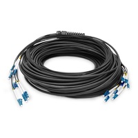 DIGITUS DK-2A338UE50BK-BBB 8 szálas 8x LC/UPC 9/125 monomódusú OS2 Dca kültéri/beltéri előszerelt optikai kábel 150m