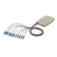 DIGITUS A-96933-02-UPC 12x LC/UPC 9/125 monomódusú OS2 LSOH optikai spiltter kazetta