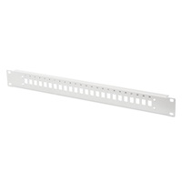 DIGITUS DN-96207-AL 1U 24x LC DX szürke optikai patch panel előlap