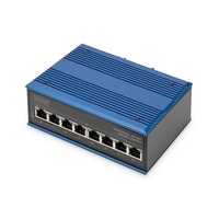 DIGITUS DN-651121 8x GbE Lan port PoE 240W nem menedzselhető ipari switch