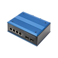 DIGITUS DN-651149 4x GbE Lan port 2x SFP PoE 100W port menedzselhető ipari switch