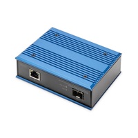 DIGITUS DN-652104-1 Gigabit 1x GbE Lan port PoE SFP modul nélküli ipari média konverter