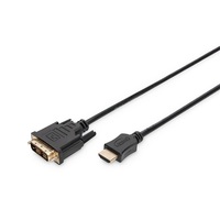 DIGITUS Full HD 60Hz DVI-D - HDMI type A kábel 3m