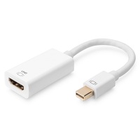 DIGITUS UHD 4K 3D Dual-Mode aktív mini DisplayPort - HDMI type A 2.0 Adapter 0,2m