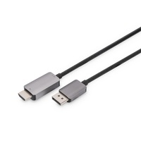DIGITUS UHD 8K 3D 60Hz  1.4 DisplayPort - HDMI type A 2.1 kábel 1m