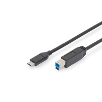 DIGITUS Super Speed USB type-B - USB type-C kábel 1,8m