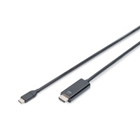 DIGITUS UHD 4K 60Hz aranyozott HDMI - USB type-C kábel 2m