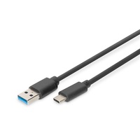 DIGITUS Super Speed USB 3.0 USB A - USB type-C kábel 1m