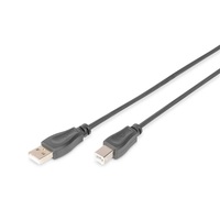 DIGITUS High Speed 2.0 USB type-B - USB type A fekete kábel 5m