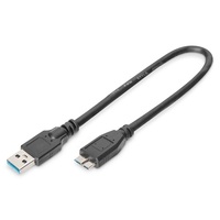 DIGITUS Super Speed 3.0 micro USB B - USB type A kábel 0,25