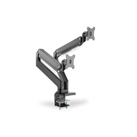 DIGITUS DA-90427 C-bilincses gázrugós univerzális (VESA 75 / 100) 2-es fekete monitor tartó konzol