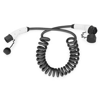 DIGITUS DK-3P32-S-100 Háromfázisú type 2 400V 32A Elektromos autó spirál töltőkábel 10m