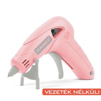 Handy 11100A akkumulátoros Type-C 7mm 10W babarózsaszín ragasztópisztoly