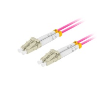 Lanberg FO-LULU-MD41-0150-VT duplex optikai patch kábel 4xLC/UPC csatlakozóval, 50/125 LSZH OM4, 15m