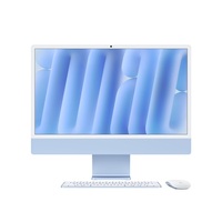Apple iMac 24"4,5K Retina/M4 chip 8 magos CPU és GPU/16GB/256GB SSD/kék All-in-One asztali számítógép