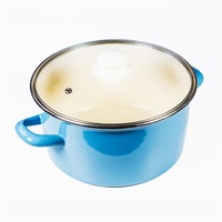 TOO LINE BLUE 2,9 literes, 20cm átmérő, 10cm magasságú lábas (fazék) üveg fedővel