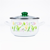 TOO BELLY TULIP 2,1 literes, 16cm átmérő, 11cm magasságú lábas (fazék) üveg fedővel