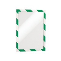Durable Duraframe Security A4 2db/cs öntapadó zöld/fehér infokeret