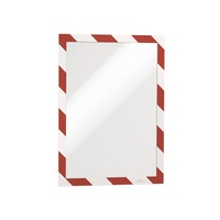 Durable Duraframe Security A4 2db/cs öntapadó piros/fehér infokeret
