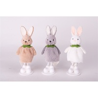 IRIS dekor textil nyuszilány áll 3 féle szín 16cm