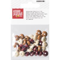 Knorr Prandell ovális 33 darabos barna fa gyöngy csomag
