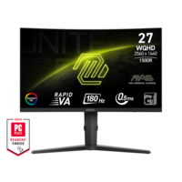 MSI 27" MAG 275CQRF QD E2 QHD 180Hz Rapid VA HDMI/DP/USB-C ívelt gamer monitor