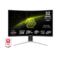MSI 31,5" 325CQRF QD E2 Rapid VA WQHD 180Hz HDMI/DP/USB-C ívelt gamer monitor