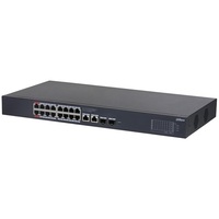 Dahua CS4220-16GT-190 16x1 Gbps PoE + 2x1 Gbps RJ-45 Uplink + 2x1 Gbps SFP Uplink/190W/Cloud Managed PoE Switch