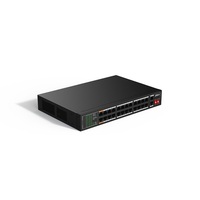 Dahua SF1026LP 24x10/100 Mbps PoE + 2x1 Gbps uplink/190W/nem menedzselhető PoE Switch