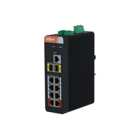 Dahua IS4210-8GT-120 8x1 Gbps PoE + 2x1 Gbps SFP + 1x Console port /120W/Din/ Ipari Menedzselhető PoE switch