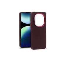 Haffner HF372049 Xiaomi Redmi Note 14 Pro 5G/Note 14 Pro+ 5G Frame bíbor szilikon tok