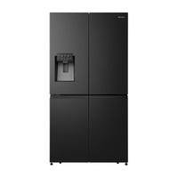 Hisense RQ760N4SBFE fekete, négyajtós, Hűtő:352L, Fagyasztó:232L, Total No frost hűtőszekrény