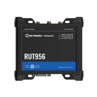 Teltonika RUT956 3x10/100Mbps LAN 1x10/100Mbps LAN/WAN port 2xminiSIM 4G/LTE Vezeték nélküli ipari router
