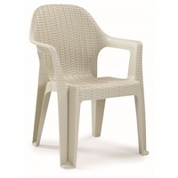 IRIS GF-900C Polo CAPPUCCINO műanyag rattan karfás kerti szék