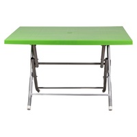 IRIS GF-230G ECO összecsukható zöld asztal fém lábbal 70x120 cm
