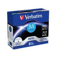 VERBATIM 43834 M-DISC BD-R 100GB/lifetime archival/4x/nyomtatható felület/egyszer írható Blu-Ray 5db/csomag