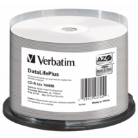 VERBATIM 43745 CD-R 700MB/52x/nyomtatható felület/egyszer írható CD 50db/csomag