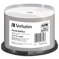 VERBATIM 43756 CD-R 700MB/52x/hő nyomtatható felület/egyszer írható CD 50db/csomag