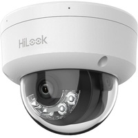 HiLook IPC-D120HA-LU(2.8mm) /Kültéri/2MP/2,8mm/IR/Láthatófény 30m/IK08/MD 2.0/Smart Hybrid Light PoE IP dóm kamera