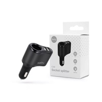 Setty SE821454 10W 2xUSB fekete szivargyújtós töltő adapter