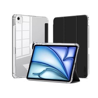 Tech-Protect TP308644 iPad Air 13 (2024) on/off funkcióval fekete-átlátszó tablet tok