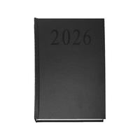 Sakota 2026 A5 napi beosztású fekete határidőnapló