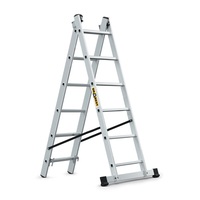 IRIS TOOLS HL-200 2x6 lépcsős alumínium létra, összecsukható, 125 kg teherbírás, EN 131