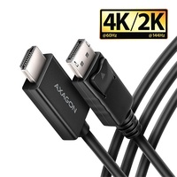 Axagon RVD-HI20C2 1,8m 4K/60Hz DisplayPort - HDMI 2.0 kábel Axagon RVD-HI20C2 1,8m 4K/60Hz DisplayPort - HDMI 2.0 kábel