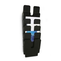 Durable Flexiplus A4 6 rekeszes fekete prospektustartó (Újracsomagolt)