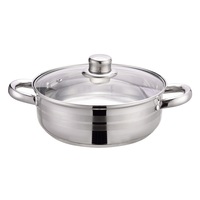 TOO KT-221 28 cm-es kétfüles serpenyő fedővel, 7 literes konyhai edény (Használt - B)