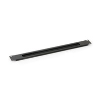 Triton 19" 1U fekete fésűs kábel rendező panel