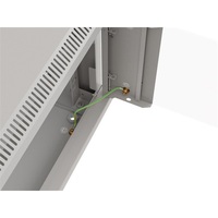 Lanberg WF03-5306-10S 19" 6U SZÉL:540mm MÉLY:350mm MAG:370mm lapraszerelt üvegajtós szürke fali rack szekrény