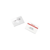 Office Depot 90x60mm fekvő biztosítótűs 50db névkitűző (Újracsomagolt)