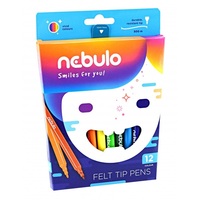 Nebulo vízbázisú 12 db színes filctoll készlet Nebulo vízbázisú 12 db színes filctoll készlet